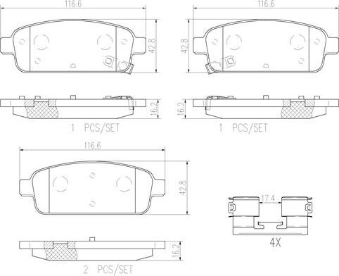 Brembo P59080N - Kit pastiglie freno, Freno a disco autozon.pro