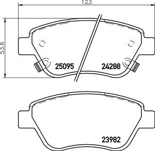 Brembo P 59 081 - Kit pastiglie freno, Freno a disco autozon.pro