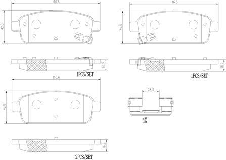 Brembo P59087N - Kit pastiglie freno, Freno a disco autozon.pro