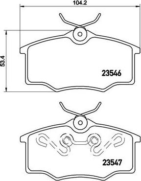 Brembo P 59 034 - Kit pastiglie freno, Freno a disco autozon.pro