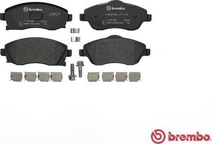 Brembo P 59 036 - Kit pastiglie freno, Freno a disco autozon.pro