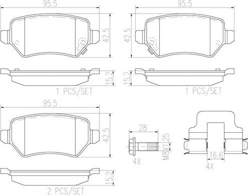 Brembo P59038N - Kit pastiglie freno, Freno a disco autozon.pro