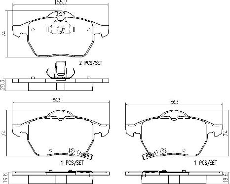 Brembo P59029N - Kit pastiglie freno, Freno a disco autozon.pro