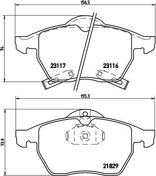 Brembo P 59 029 - Kit pastiglie freno, Freno a disco autozon.pro