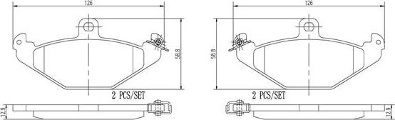 Brembo P59026N - Kit pastiglie freno, Freno a disco autozon.pro