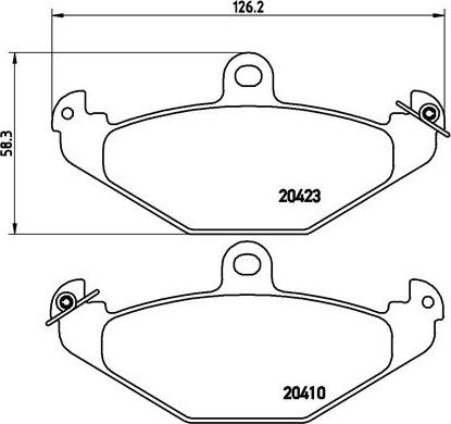 Brembo P 59 026 - Kit pastiglie freno, Freno a disco autozon.pro