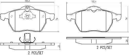 Brembo P59022N - Kit pastiglie freno, Freno a disco autozon.pro