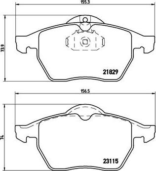 Brembo P 59 022 - Kit pastiglie freno, Freno a disco autozon.pro