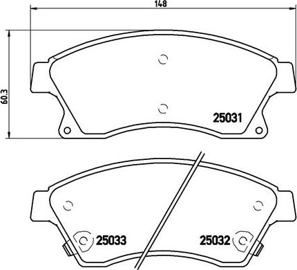 Brembo P 59 076X - Kit pastiglie freno, Freno a disco autozon.pro