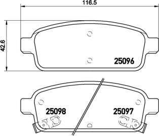 Brembo P 59 078 - Kit pastiglie freno, Freno a disco autozon.pro