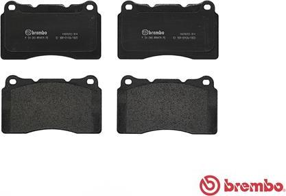 Brembo P 54 040 - Kit pastiglie freno, Freno a disco autozon.pro