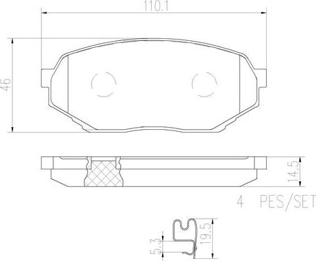 Brembo P54047N - Kit pastiglie freno, Freno a disco autozon.pro