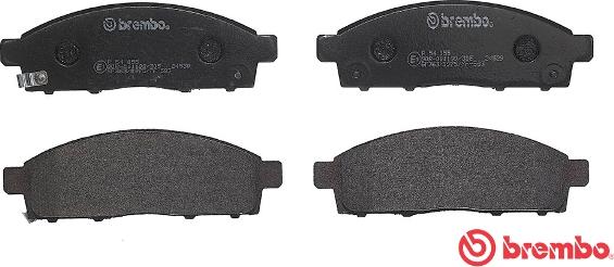 Brembo P 54 055 - Kit pastiglie freno, Freno a disco autozon.pro