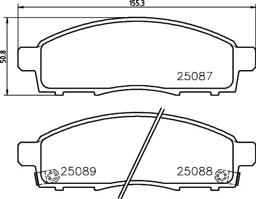 Brembo P 54 055 - Kit pastiglie freno, Freno a disco autozon.pro