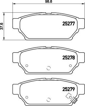 Brembo P 54 053 - Kit pastiglie freno, Freno a disco autozon.pro