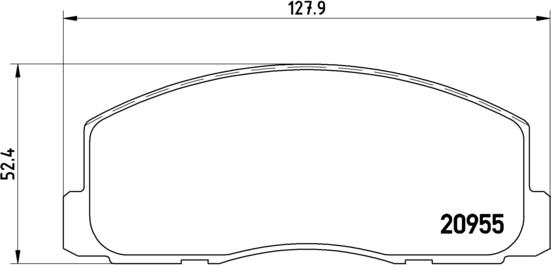 Brembo P 54 006 - Kit pastiglie freno, Freno a disco autozon.pro