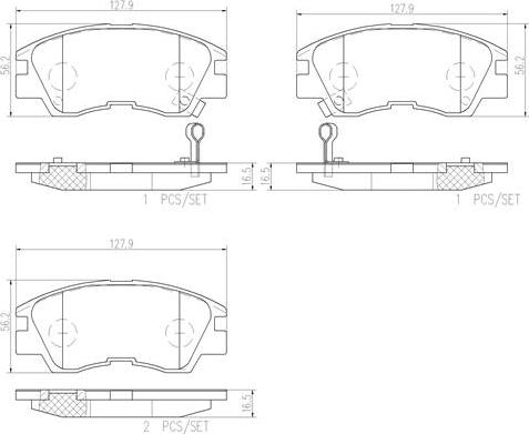 Brembo P54008N - Kit pastiglie freno, Freno a disco autozon.pro