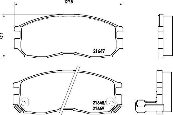 Brembo P 54 014 - Kit pastiglie freno, Freno a disco autozon.pro