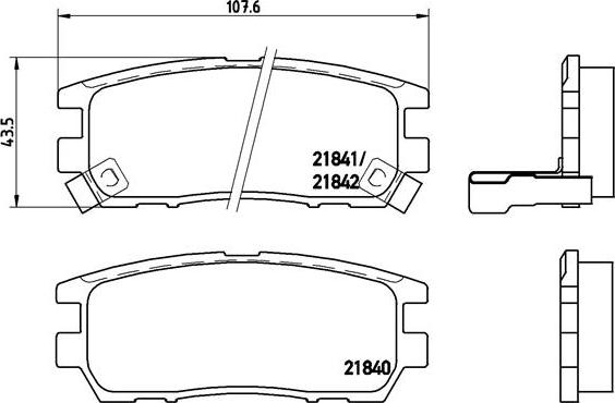 Brembo P 54 018 - Kit pastiglie freno, Freno a disco autozon.pro