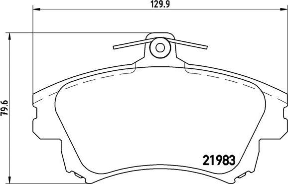 Brembo P 54 036 - Kit pastiglie freno, Freno a disco autozon.pro