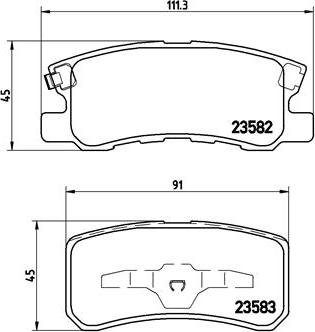 Brembo P 54 031X - Kit pastiglie freno, Freno a disco autozon.pro