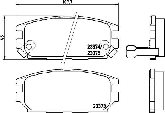 Brembo P 54 025 - Kit pastiglie freno, Freno a disco autozon.pro