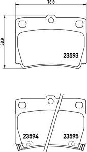 Brembo P 54 026 - Kit pastiglie freno, Freno a disco autozon.pro