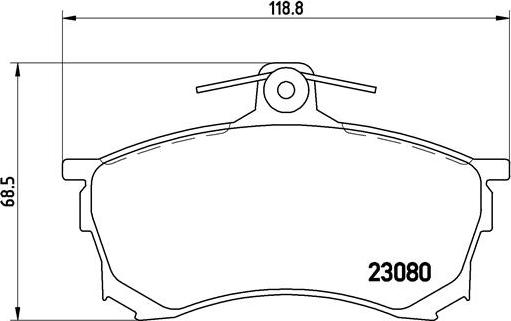 Brembo P 54 021 - Kit pastiglie freno, Freno a disco autozon.pro