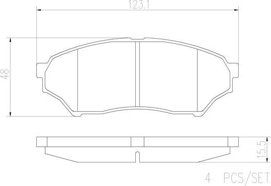 Brembo P54028N - Kit pastiglie freno, Freno a disco autozon.pro