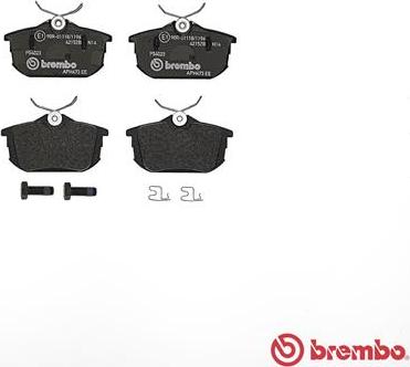 Brembo P 54 023 - Kit pastiglie freno, Freno a disco autozon.pro