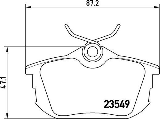 Brembo P 54 023 - Kit pastiglie freno, Freno a disco autozon.pro