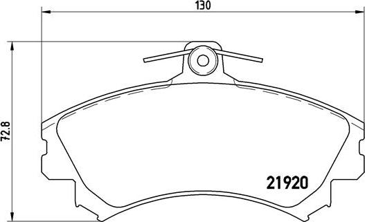 Brembo P 54 022 - Kit pastiglie freno, Freno a disco autozon.pro