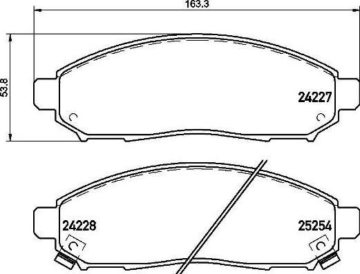 Brembo P 56 096 - Kit pastiglie freno, Freno a disco autozon.pro