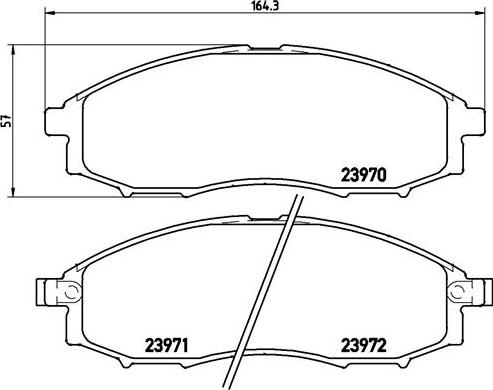 Brembo P 56 049 - Kit pastiglie freno, Freno a disco autozon.pro