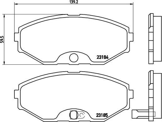 Brembo P 56 045 - Kit pastiglie freno, Freno a disco autozon.pro