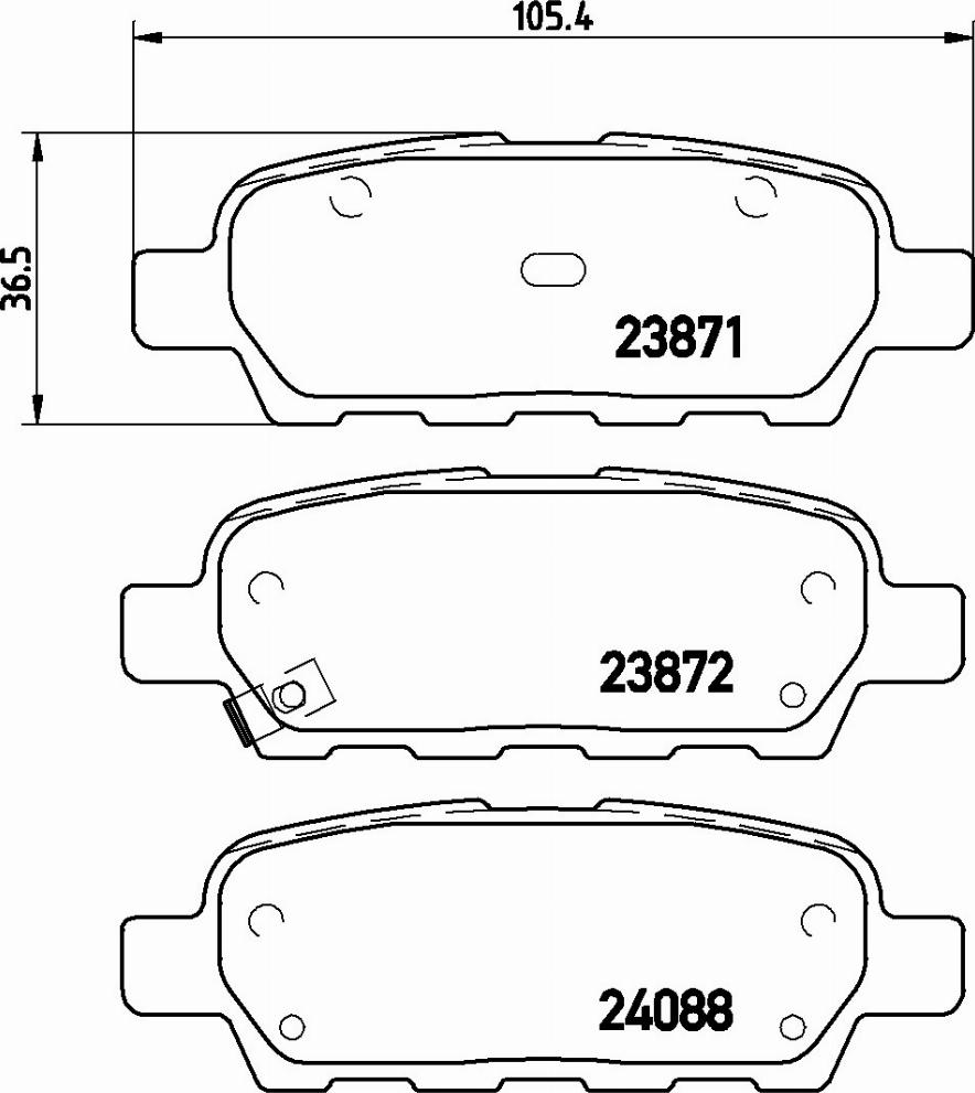 Brembo P 56 046E - Kit pastiglie freno, Freno a disco autozon.pro