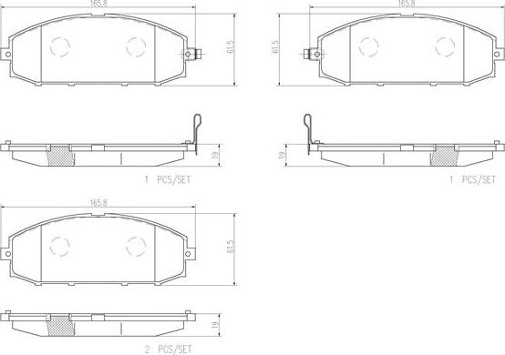 Brembo P56041N - Kit pastiglie freno, Freno a disco autozon.pro