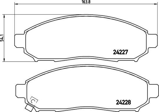 Brembo P 56 059 - Kit pastiglie freno, Freno a disco autozon.pro