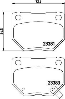 Brembo P 56 054 - Kit pastiglie freno, Freno a disco autozon.pro