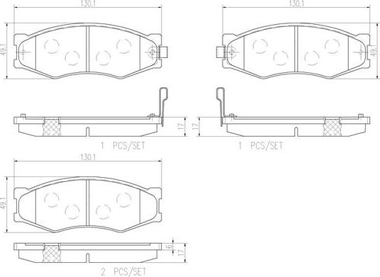 Brembo P56056N - Kit pastiglie freno, Freno a disco autozon.pro