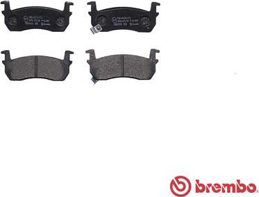 Brembo P 56 057 - Kit pastiglie freno, Freno a disco autozon.pro