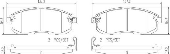 Brembo P56065N - Kit pastiglie freno, Freno a disco autozon.pro