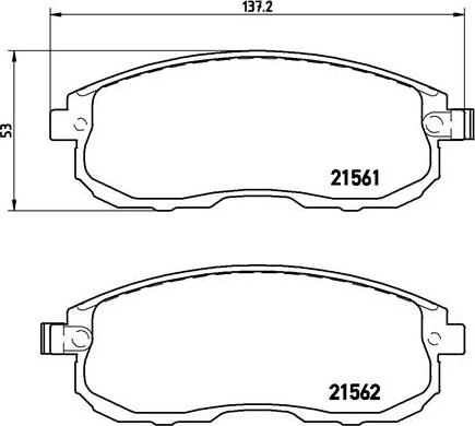 Brembo P 56 065 - Kit pastiglie freno, Freno a disco autozon.pro