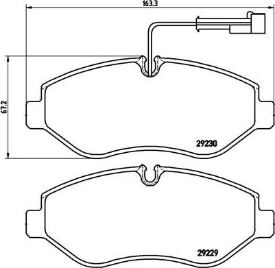 Brembo P 56 066 - Kit pastiglie freno, Freno a disco autozon.pro