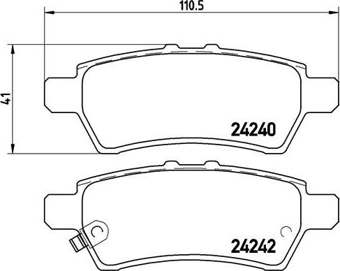 Brembo P 56 060 - Kit pastiglie freno, Freno a disco autozon.pro