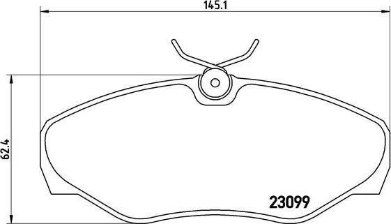 Brembo P 56 061 - Kit pastiglie freno, Freno a disco autozon.pro