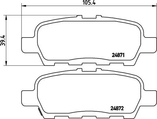 Brembo P 56 068 - Kit pastiglie freno, Freno a disco autozon.pro