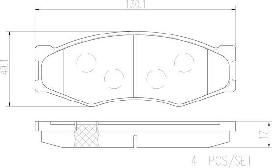 Brembo P56014N - Kit pastiglie freno, Freno a disco autozon.pro