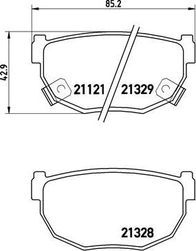 Brembo P 56 010 - Kit pastiglie freno, Freno a disco autozon.pro