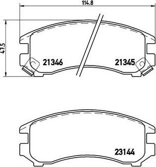 Brembo P 56 018 - Kit pastiglie freno, Freno a disco autozon.pro